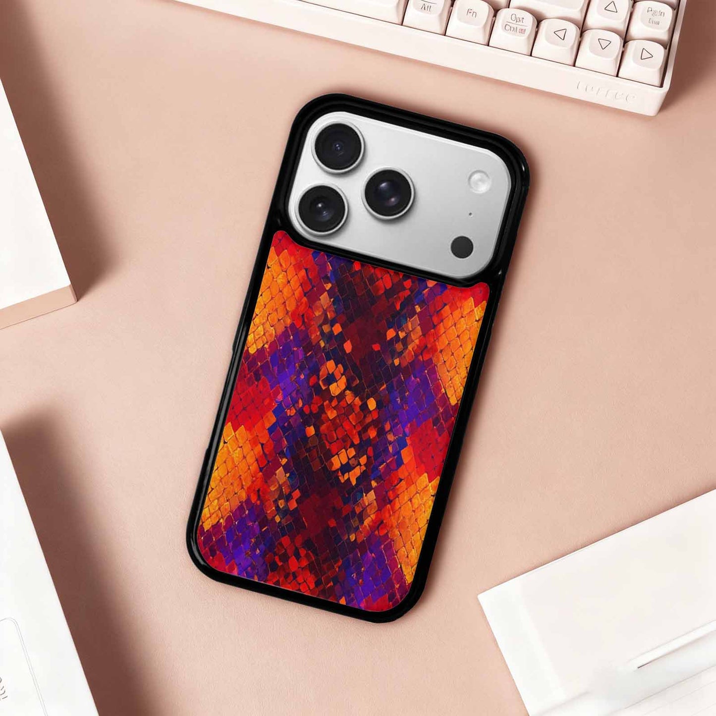 iPhone 17 Pro Case — Snake Print Dark Seamless Pattern Animal, Personalized Phone Case