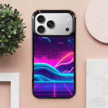 iPhone 17 Pro Max Case — Neon Cartoon Art Pattern Retro Vintage, Original Design Phone Case