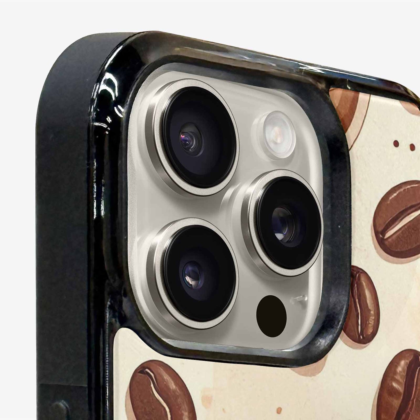 iPhone 16 Pro Case — Coffee Cup And Bean Pattern Seamless, Custom Art Phone Cover