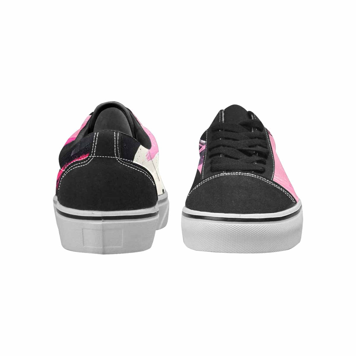 WOMEN'S Zebra Stripe Burst Lace-Up Canvas Y2K Shoes