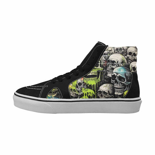 MEN'S Rainbow From Skull S High Top Canvas Dark Academia Custom Sneakers
