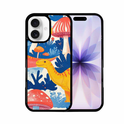 iPhone 17 Case — Vintage Dinosaurs Mushroom Retro Vintage, Personalized Phone Case