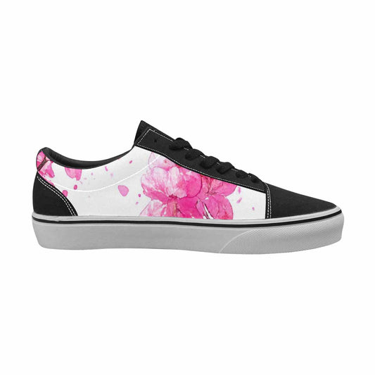 WOMEN'S Cherry Blossom Branch Cherry Lace-Up Canvas Grunge Custom Shoes