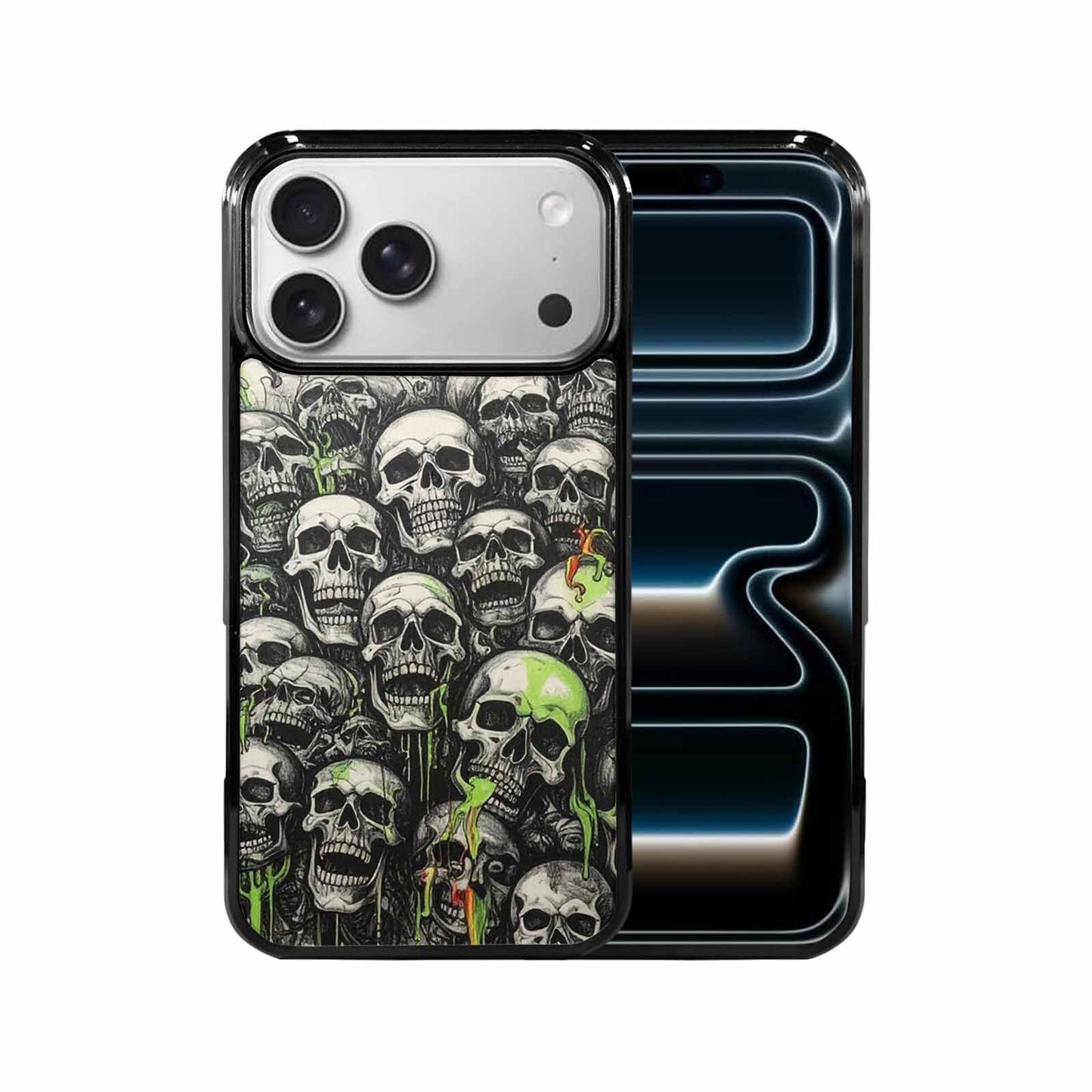 iPhone 17 Pro Max Case — Rainbow From Skull\'s Mouth Gothic Skulls, Custom Designed Case Cover