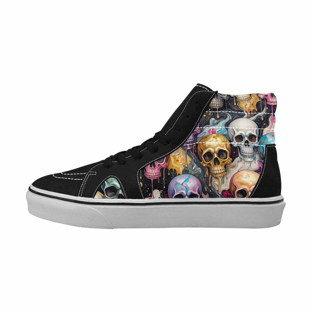 MEN'S Skulls  Marble Skulls High Top Canvas Aesthetic Shoes