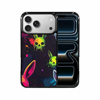 iPhone 17 Pro Max Case — Radioactive Ghost Bunny Skull Gothic Skulls, Unique Phone Case Design