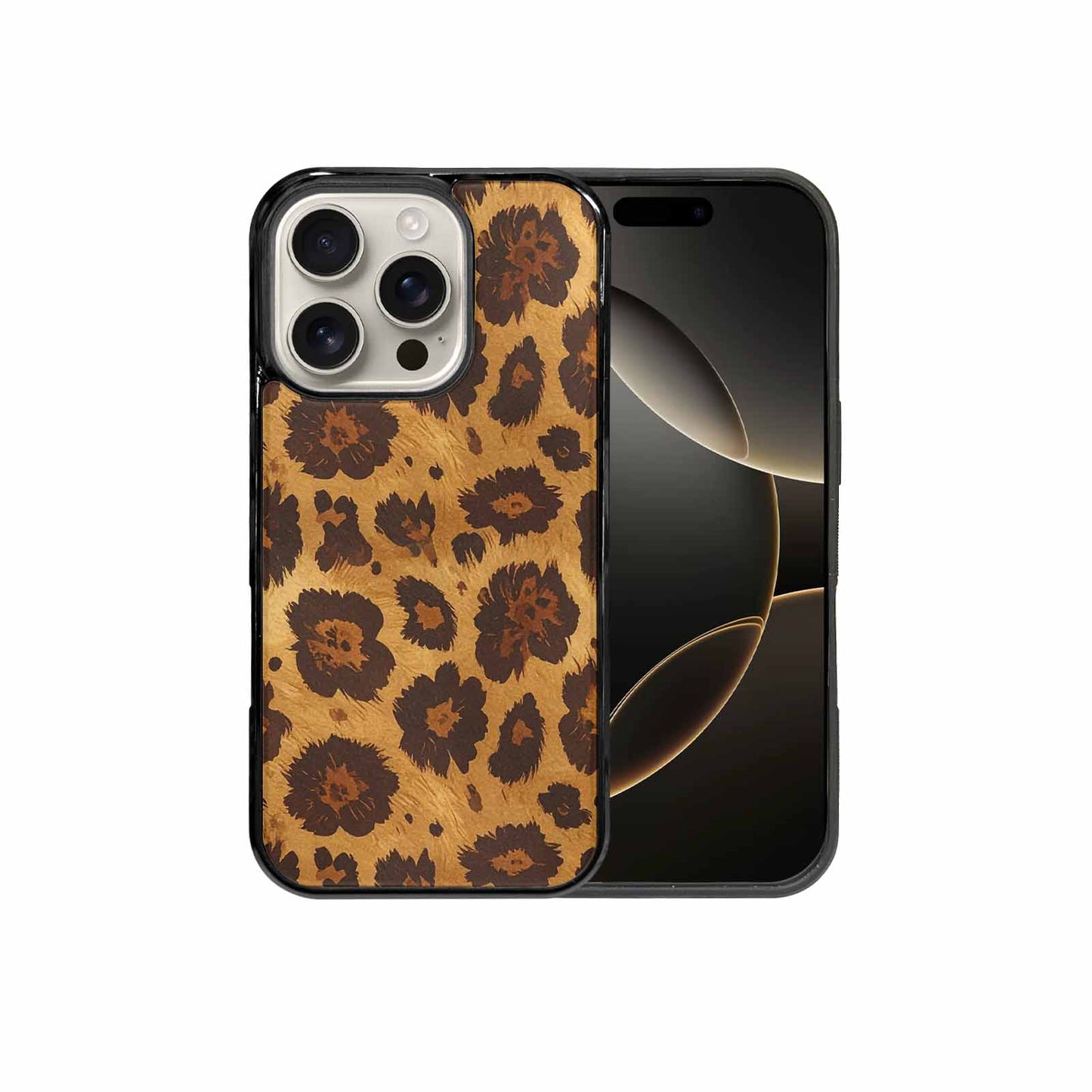 iPhone 16 Pro Case — Classic Leopard Print Warm Golden Tan, Unique Phone Case Design
