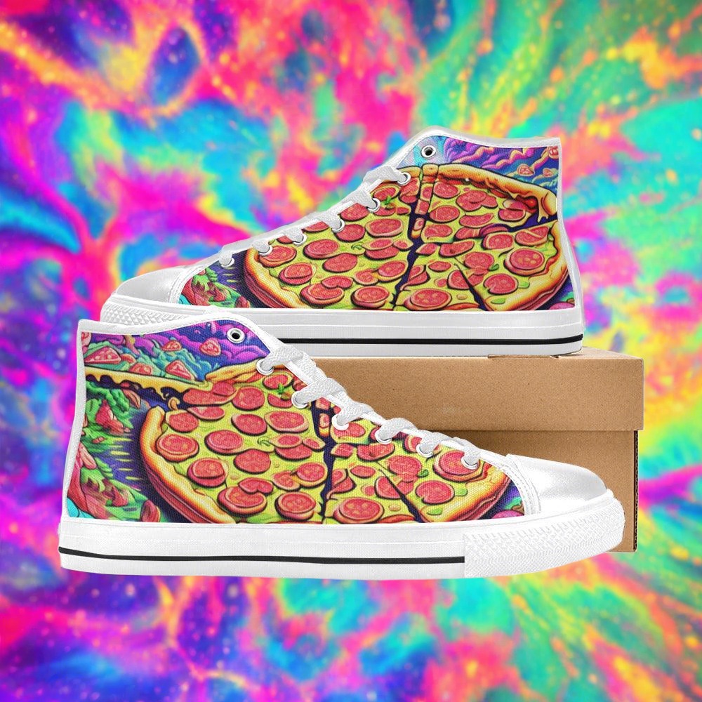 Dragon Crimson Black Unique MEN Bold Art - Freaky Shoes | Custom Art Sneakers