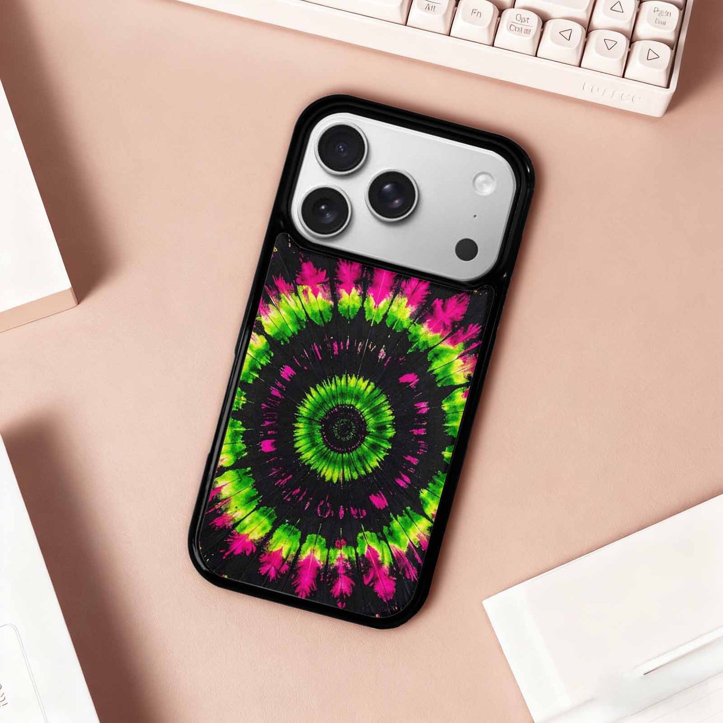 iPhone 17 Pro Case — Acid Wash Tie Dye Pattern Tie, Custom Art Phone Cover