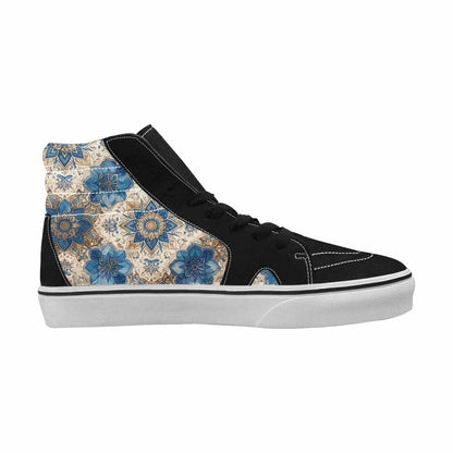 MEN'S Mandala High Top Canvas Neon Fantasy Custom Shoes