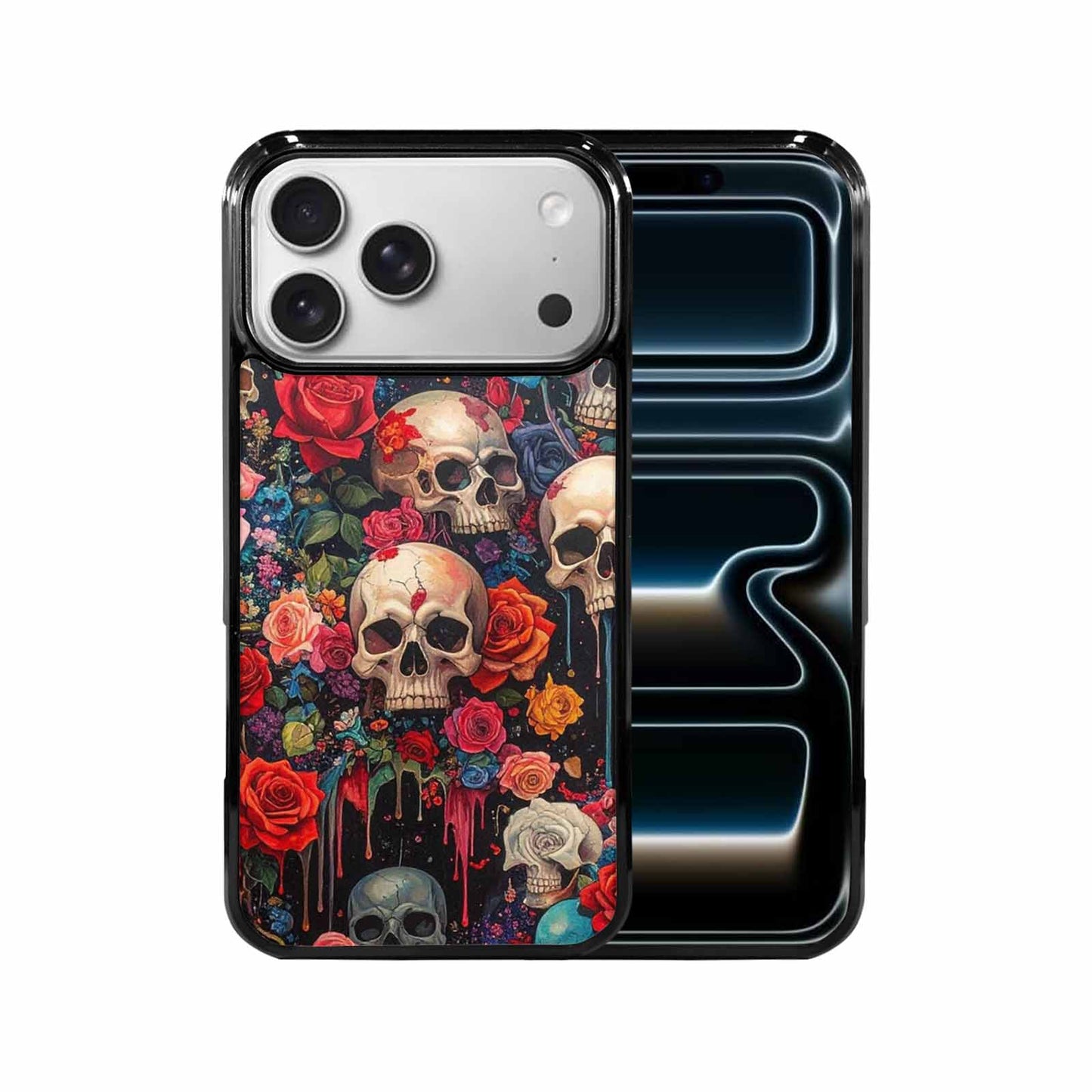iPhone 17 Pro Max Case — Skulls And Roses Skulls Gothic Skulls, Personalized Phone Case