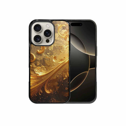 iPhone 16 Pro Case — Klimt Gold Leaf Artwork Pattern, Personalized Phone Case