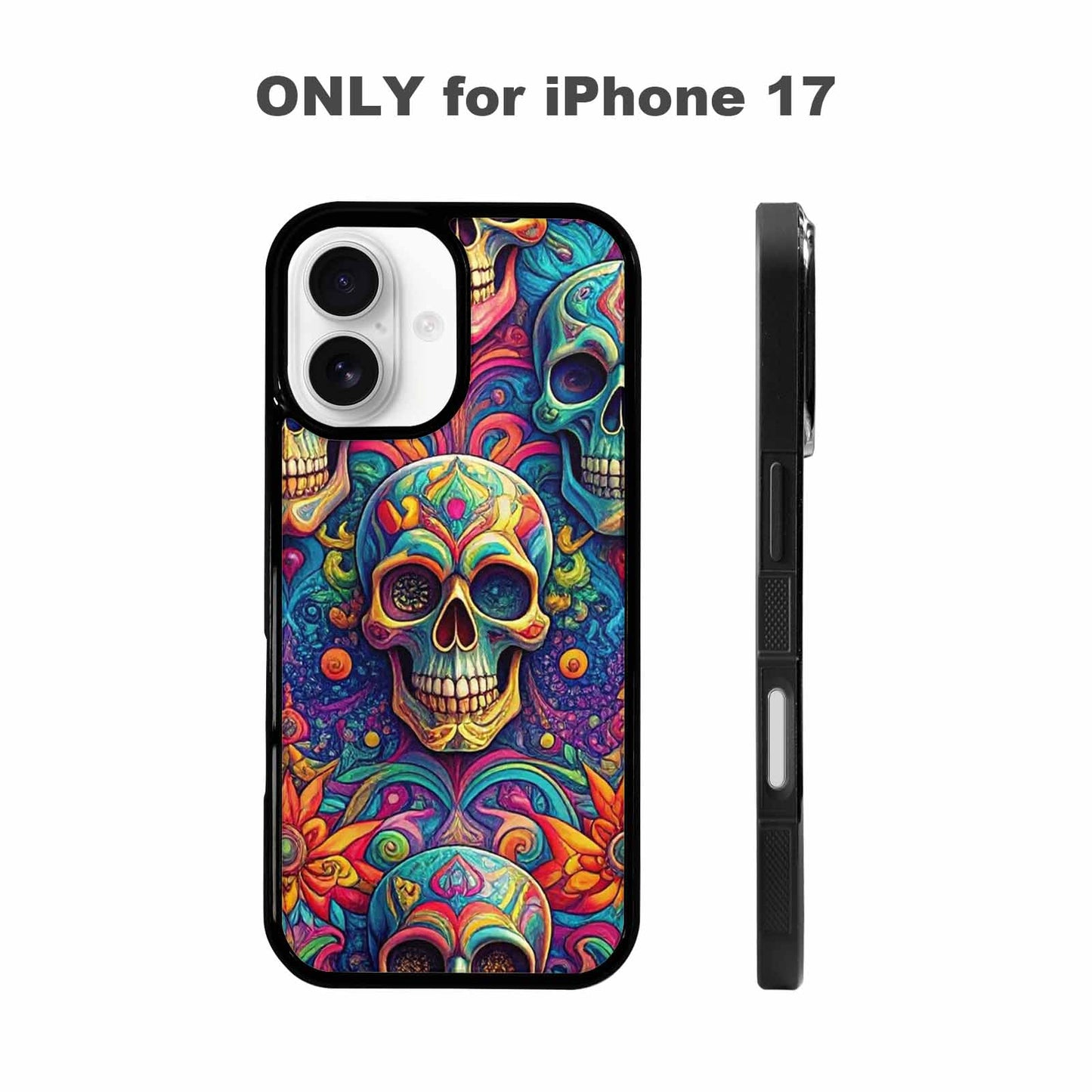 iPhone 17 Case — Skull Dark Art Gothic Print Gothic, Custom Phone Case