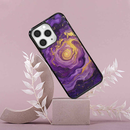 iPhone 15 Pro Max Case — Swirling Brushstroke Starry Night Texture Blended, Unique Phone Case Design