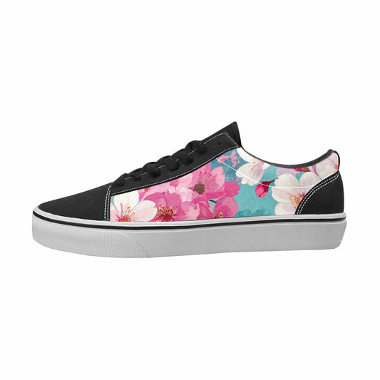 MEN'S Cherry Blossom Canvas Bold Print Wallpaper Art Custom Streetwear Shoes