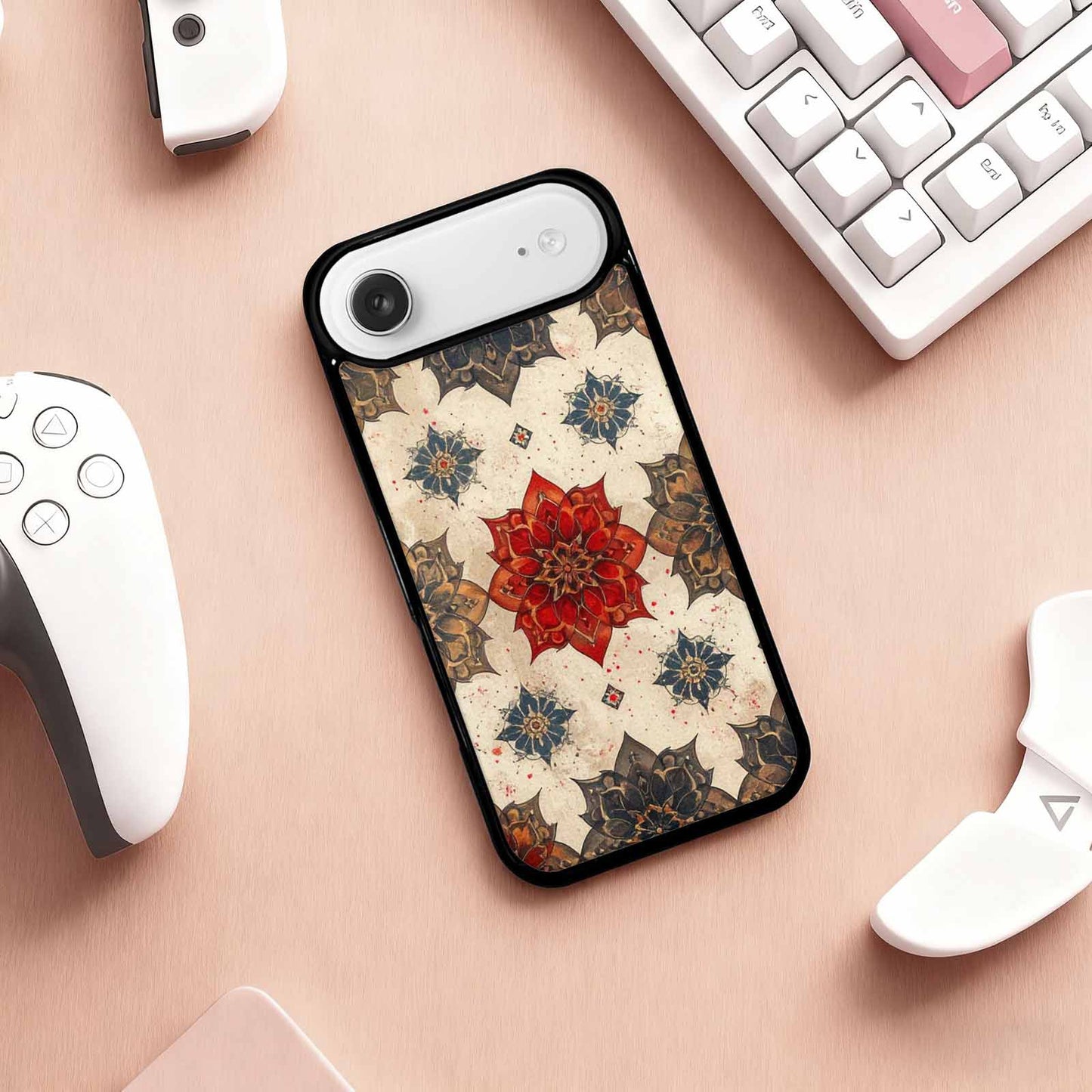 iPhone 17 Air Case — Small Mandala Pattern Randomly Varying Floral, Custom Designed Case Cover