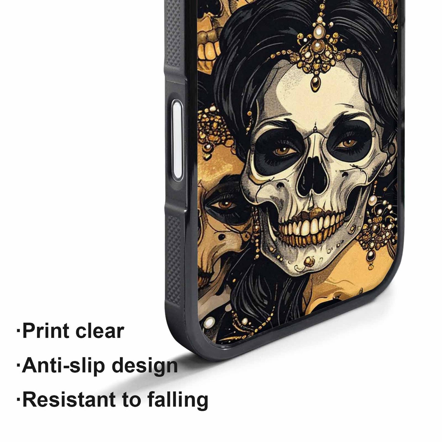 iPhone 17 Pro Case — Skull Dark Art Gothic Print Gothic, Custom Phone Case