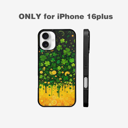 iPhone 16 Plus Case — St Patrick\'s Clover St Patrick\'s Clover, Custom Designed Case Cover