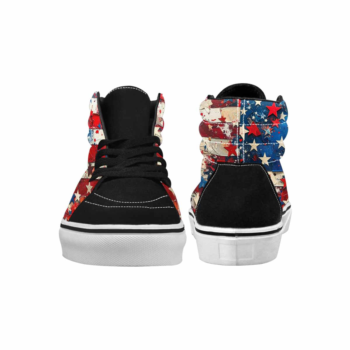 MEN'S Patriotic Stars Stripes High Top Canvas Dreamlike Custom Shoes