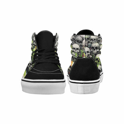 MEN'S Rainbow From Skull S High Top Canvas Dreamcore Custom Shoes