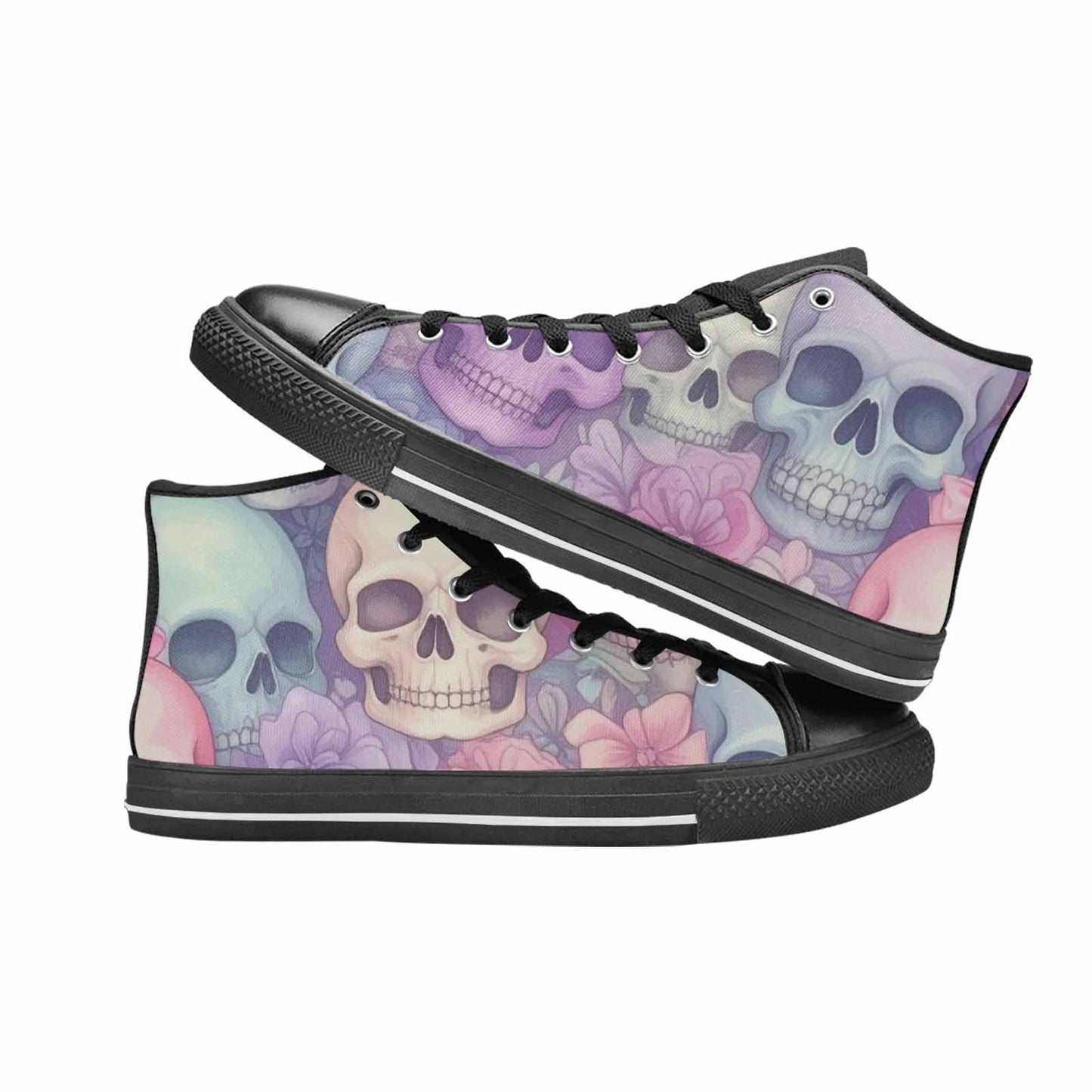 MEN'S Skulls - Pastel High Top Canvas Dreamcore Shoes