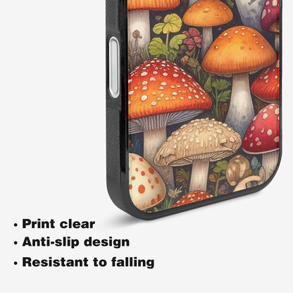 iPhone 16 Plus Case — Mushrooms General Mushrooms Pa, Custom Art Phone Cover