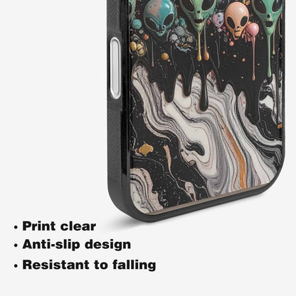 iPhone 16 Case — Aliens Marblemelting Aliens Pa Ciq, Customized Protective Case