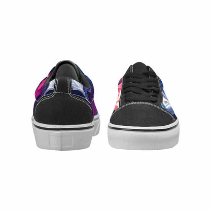 WOMEN'S Marble Skull Canvas Lace-Up Cottagecore Sneakers
