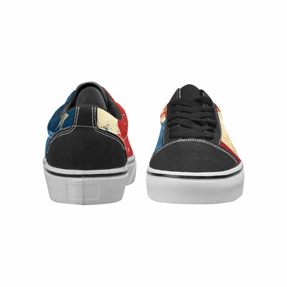 MEN'S American Flag Stars Canvas Lace-Up Dreamcore Custom Sneakers