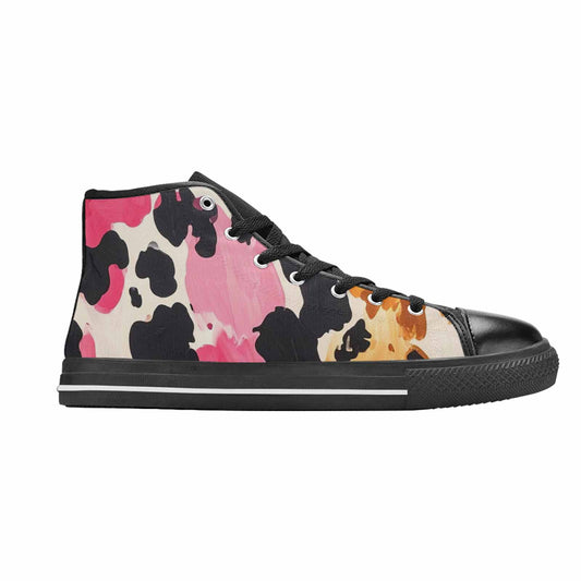MEN'S Cow Animal Print High Top Canvas Y2K Shoes