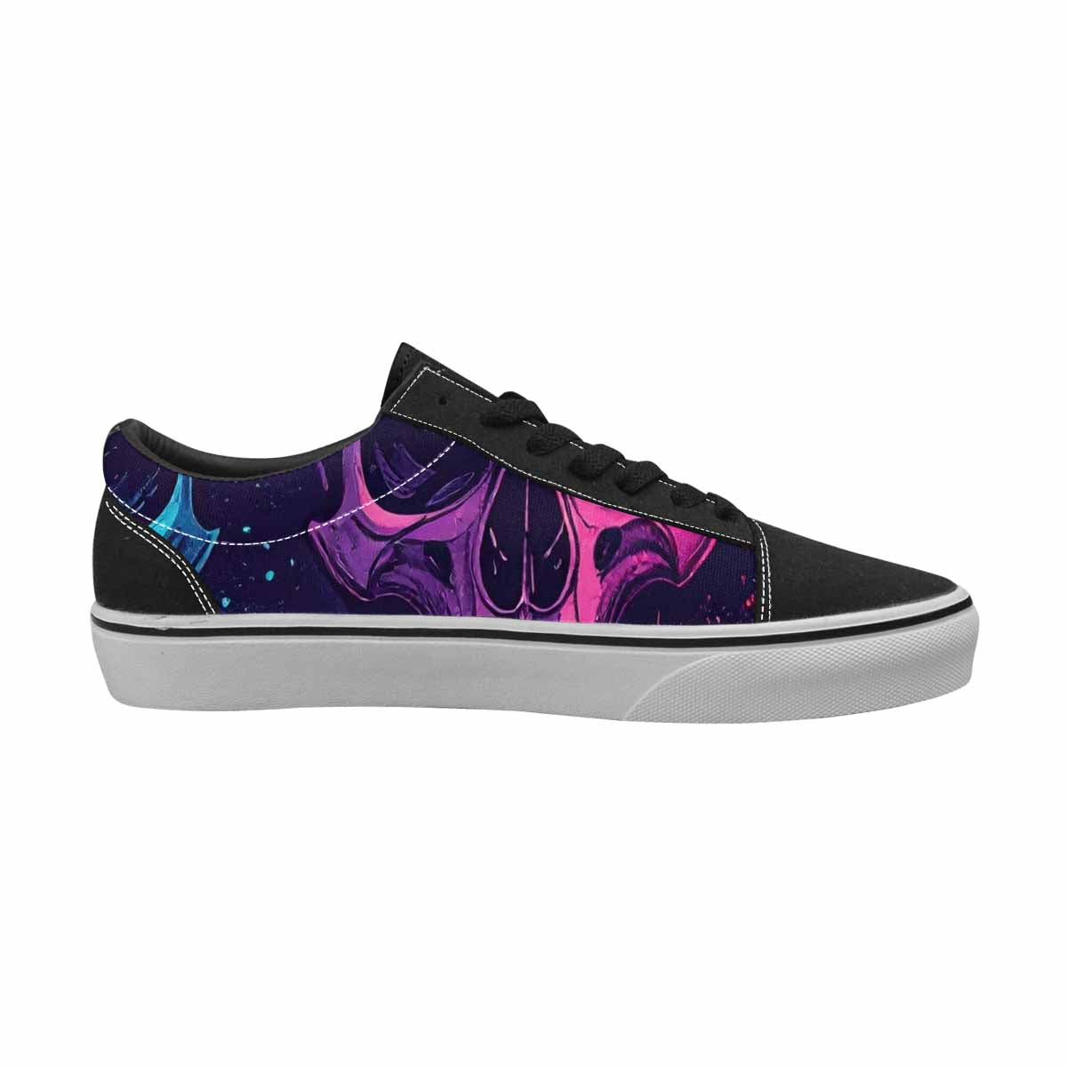 WOMEN'S Skulls Splatter Comic Canvas Lace-Up Y2K Sneakers