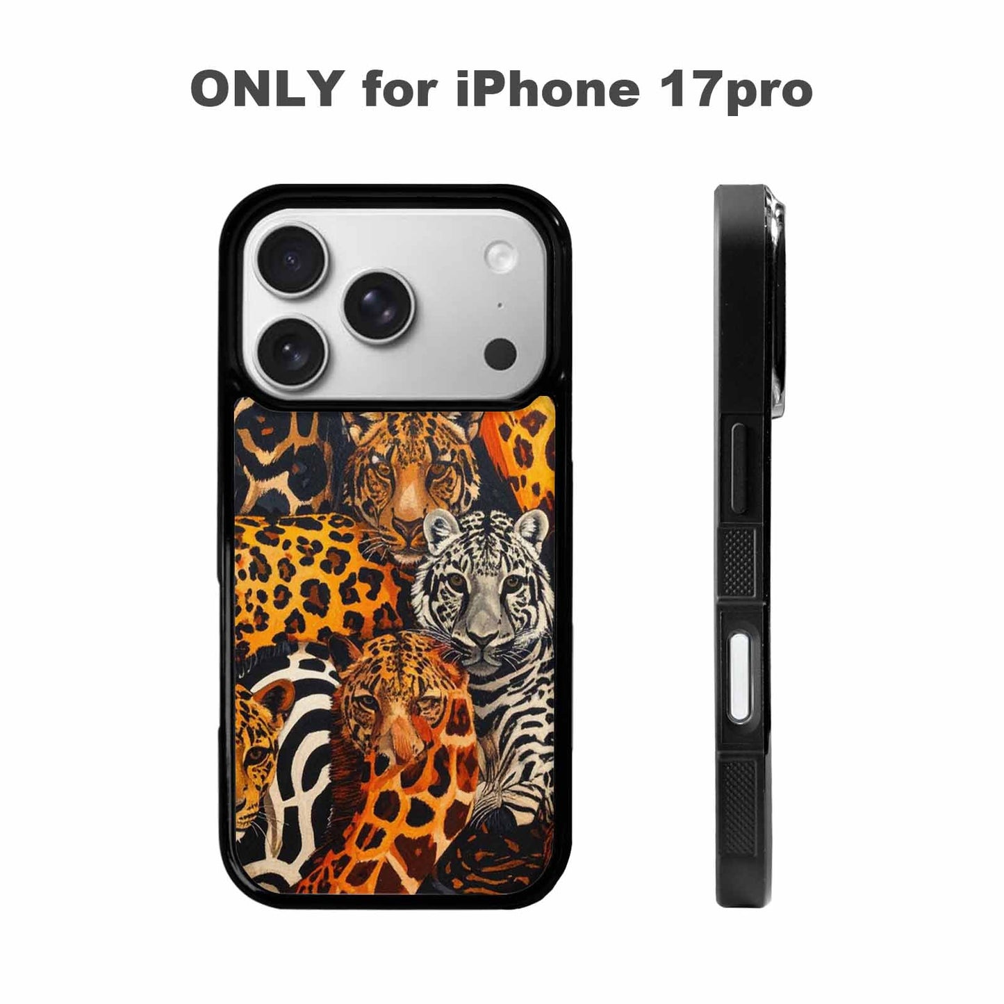 iPhone 17 Pro Case — Small Animal Print Pattern Randomly Animal, Custom Printed Phone Case