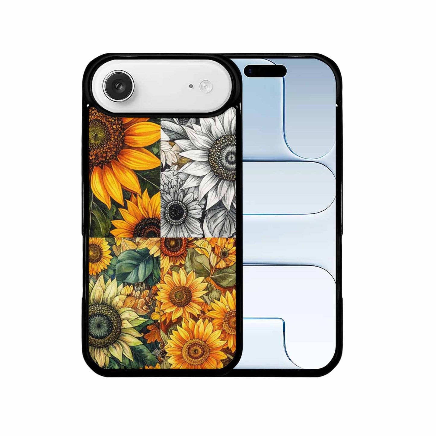 iPhone 17 Air Case — Small Sunflower Pattern Randomly Varying Floral, Custom Printed Phone Case