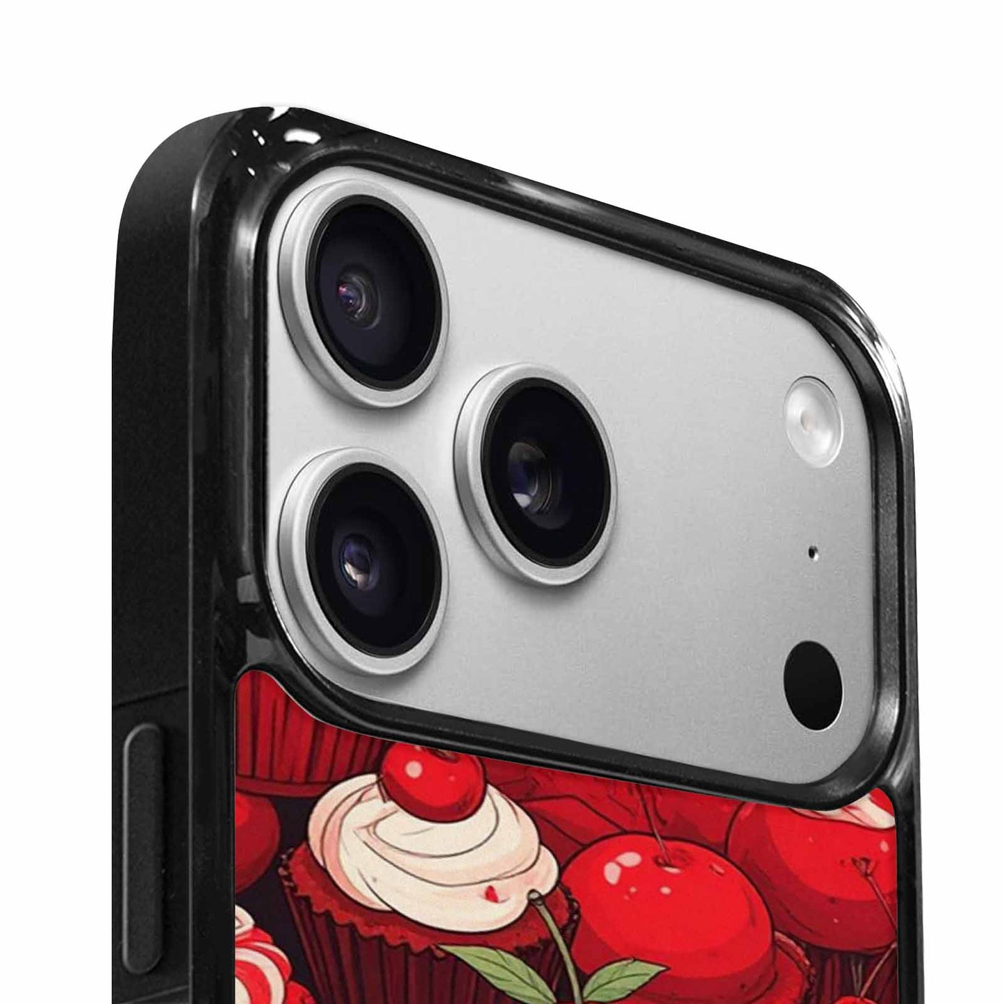 iPhone 17 Pro Case — Retro Cherry Cupcake Retro Vintage, Unique Phone Case Design