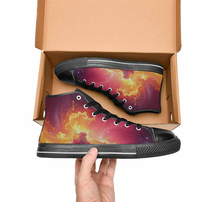 MEN'S Galaxy Art - High Top Canvas Surreal Custom Shoes
