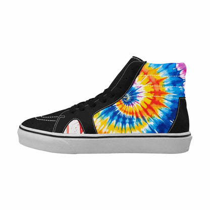 WOMEN'S Tie Dye Drip High Top Canvas Grunge Sneakers