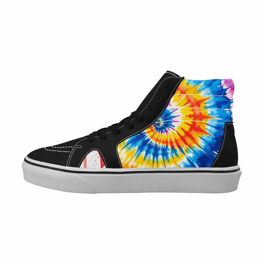 WOMEN'S Tie Dye Drip High Top Canvas Grunge Sneakers