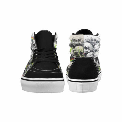 MEN'S Rainbow From Skull S High Top Canvas Dreamlike Shoes