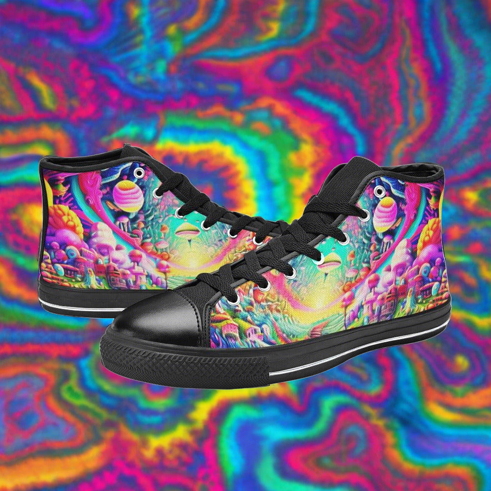 Dragon Dark Cosmic Custom Bold Art - Freaky Shoes