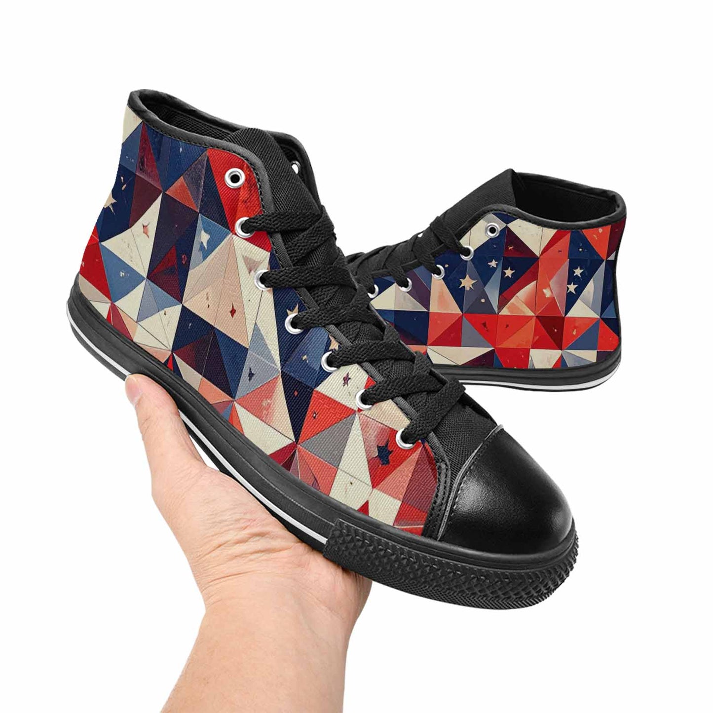 MEN'S American Flag Stars High Top Canvas Dreamcore Shoes