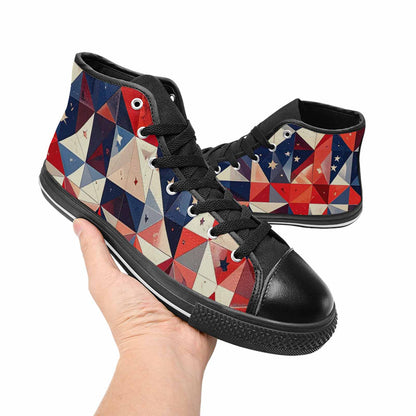MEN'S American Flag Stars High Top Canvas Dreamcore Shoes