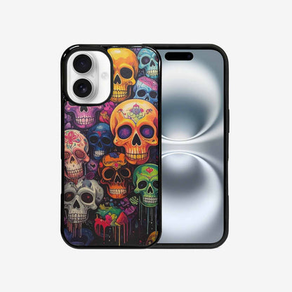 iPhone 16 Case — Skulls General Skulls Pattern, Unique Phone Case Design