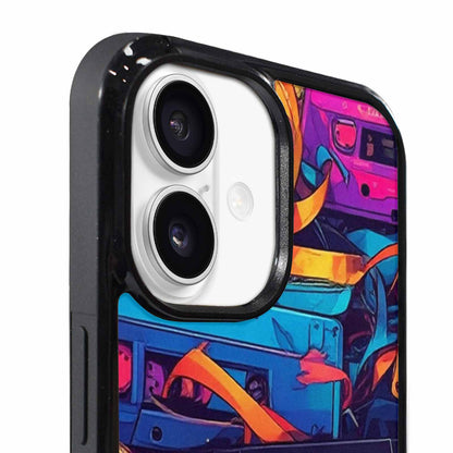 iPhone 17 Case — Retro Cassette Tape Pattern Retro Vintage, Original Design Phone Case