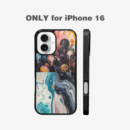 iPhone 16 Case — Aliens Marblealiens Pattern Dms, Custom Made Phone Cover