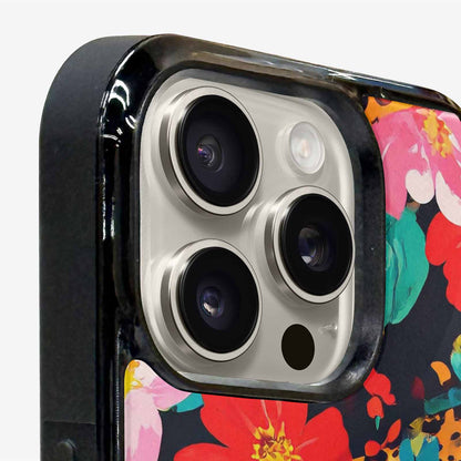 iPhone 16 Pro Case — Leopard Print Floral, Custom Printed Phone Case