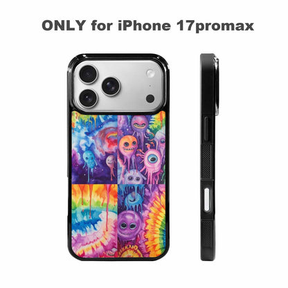 iPhone 17 Pro Max Case — Aliens Tie Dyemelting Aliens Tie Dye, Custom Printed Phone Case