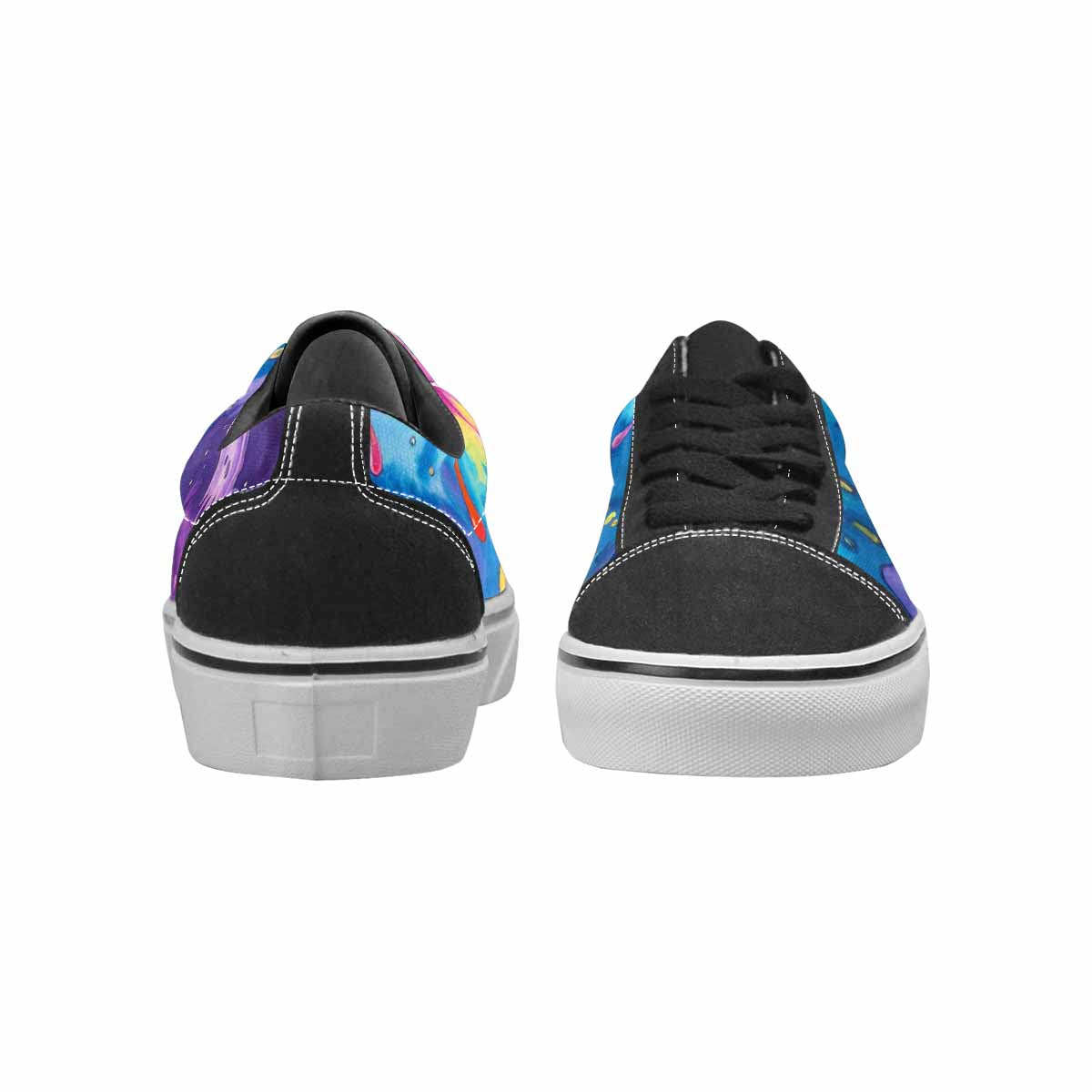 WOMEN'S Aliens  Tie Dye Lace-Up Canvas Y2K Custom Shoes