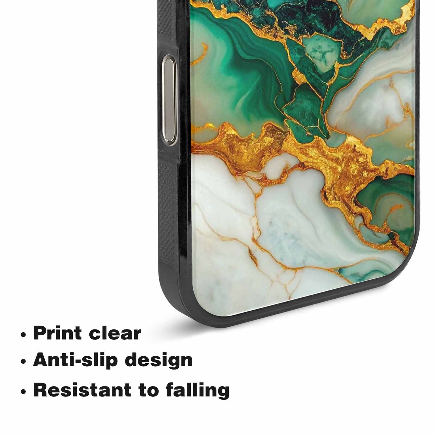 iPhone 15 Pro Max Case — Marble Gold, Customized Protective Case