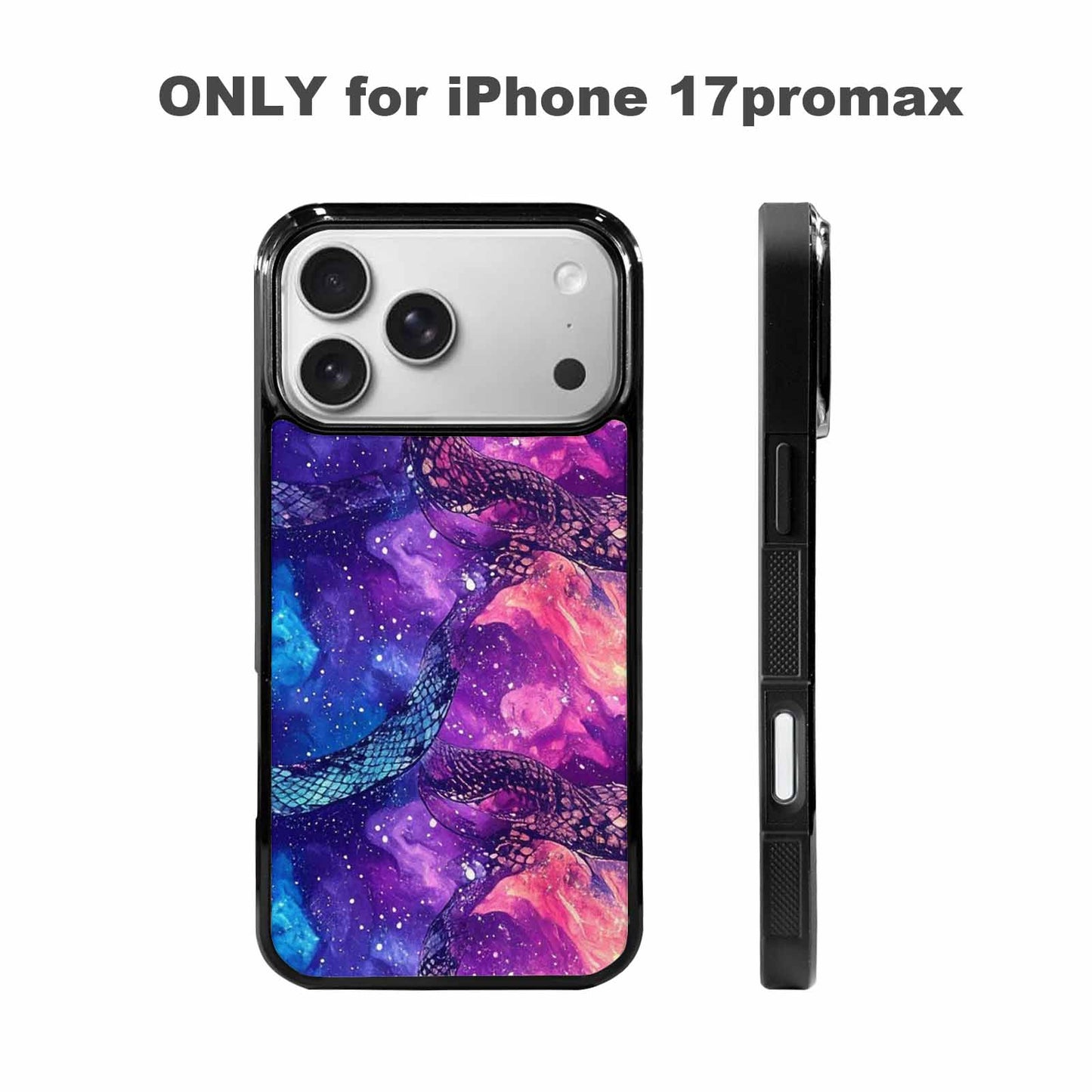 iPhone 17 Pro Max Case — Snake Print Galaxy Seamless Animal Print, Unique Phone Case Design