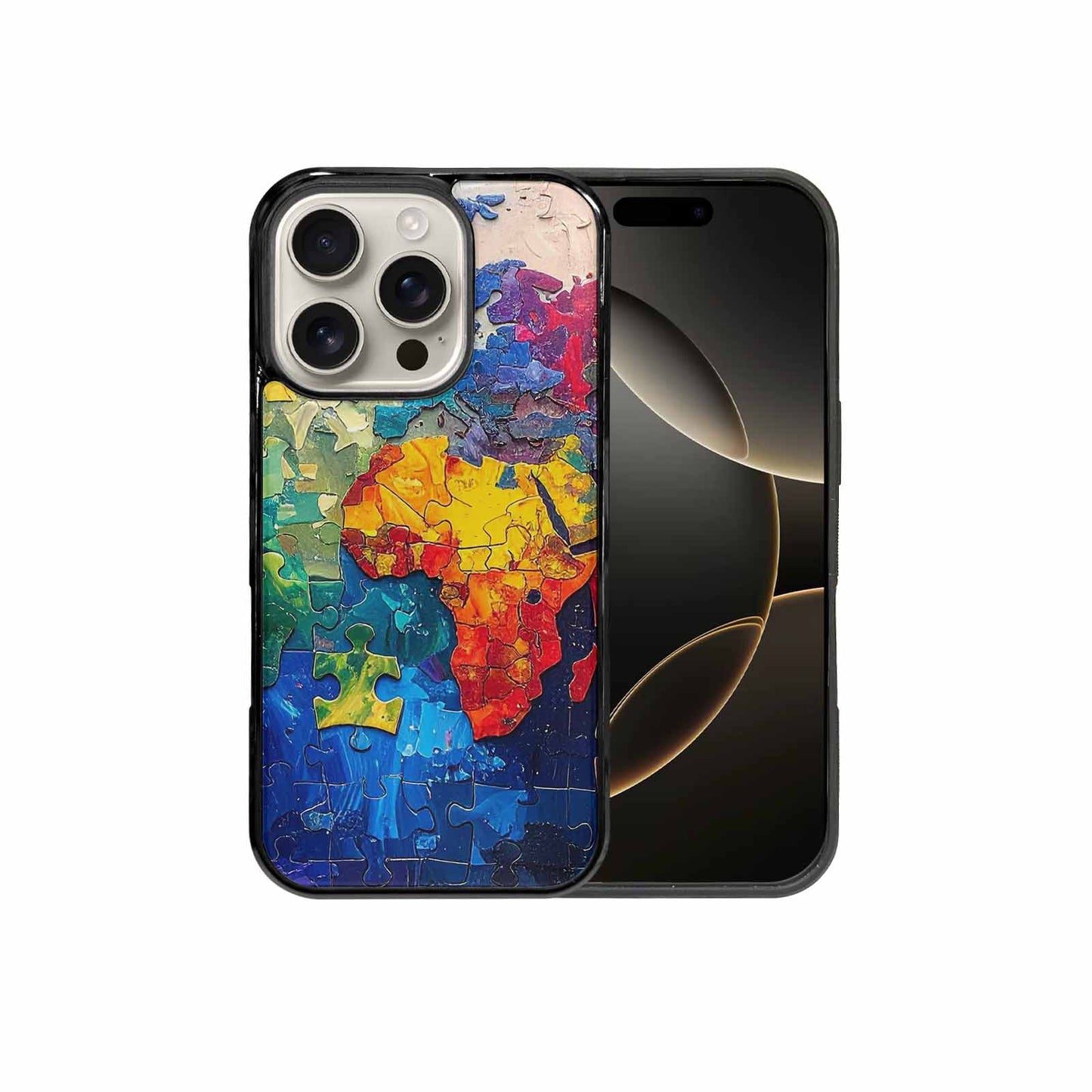 iPhone 16 Pro Case — Autism Puzzle Pieces Puzzle Piece Pattern, Personalized Phone Case